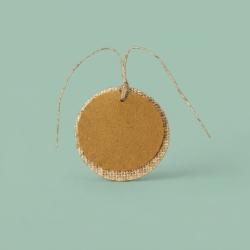 Jute ronde labels